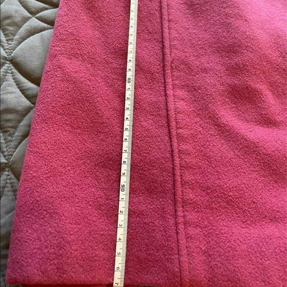 Magenta wool coat size 12 - Picture 4 of 4